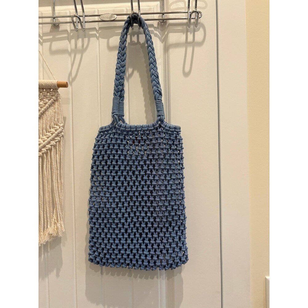 J CREW Women’s Blue Hand Knotted Tote
